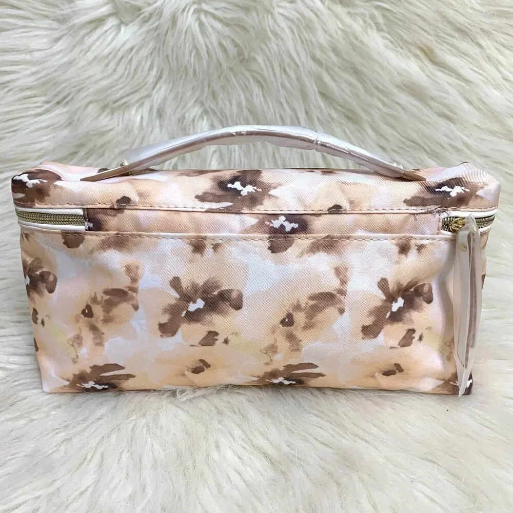 ESTEE LAUDER Abstract Floral Slim Train Case Cosmetics Bag Makeup Case